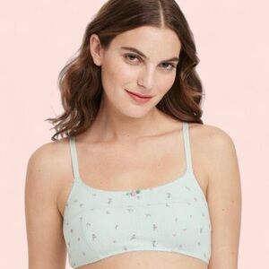 Women's Floral Print Pointelle Bralette - Colsie